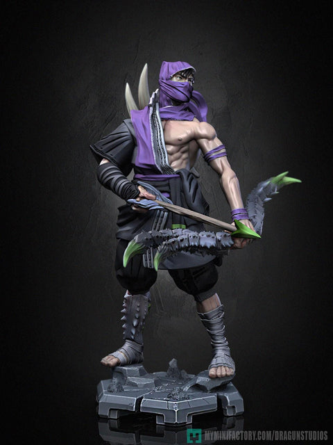 Human Rogue Assassin Ranger Ninja PC NPC | UNPAINTED Miniature | 28mm,32mm,54mm,75mm,100mm Scales | Pathfinder Figure DnD | Figurine