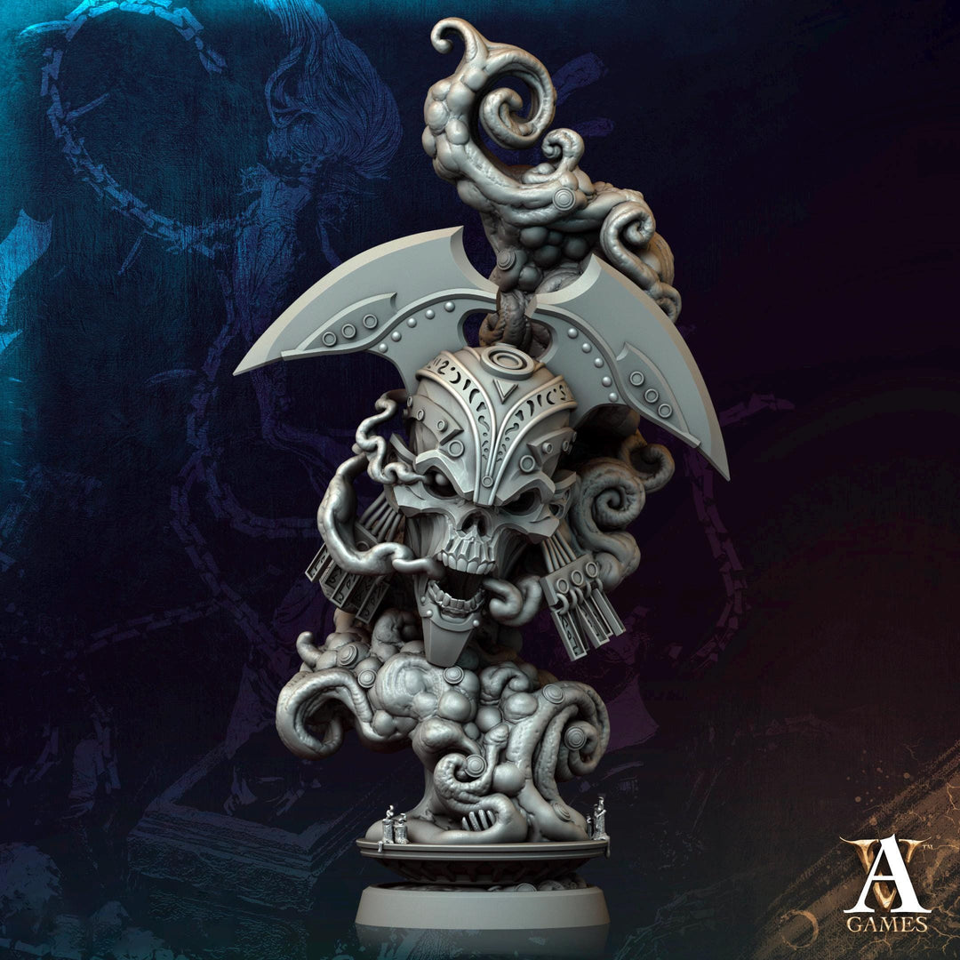 Undead Demi Lich, Flameskull Monster Mini | 28mm,32mm,54mm,75mm,100mm Scales | Dungeons & Dragons Pathfinder | DnD 5e gift idea, RPG figure