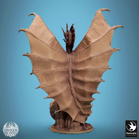 Ancient Legendary Gold Dragon (4 sizes) D&D Resin Miniature | 290mm Wing Span, 217mm Height | Dungeons and Dragons 5e Pathfinder| Great gift