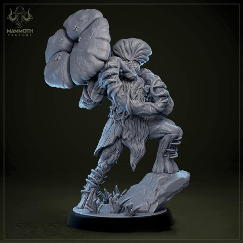 Myconid Adult, fungus ones, fungus folk, Unpainted Resin Miniature | 28mm, 32mm,54mm,75mm,100mm | Dungeons and Dragons | Mammoth Factory