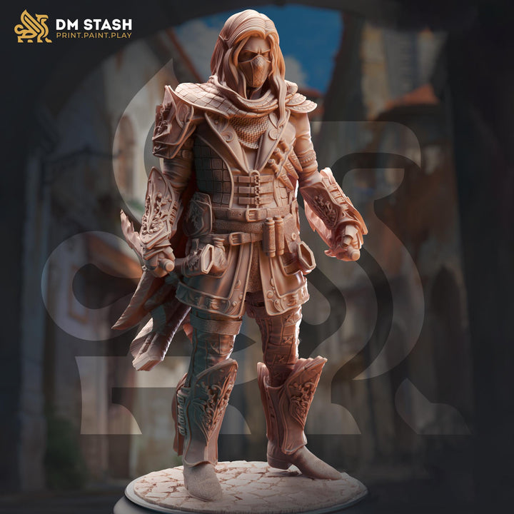 Male Elf / Half-Elf, Rogue, Fighter Swashbuckler PC NPC D&amp;D | 28mm, 32mm,54mm,75mm,100mm Scales | Dungeons and Dragons Pathfinder | DM Stash