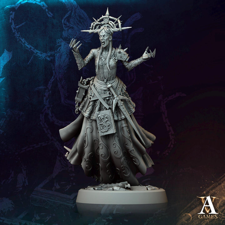 Hag, Witch, Sorcerer, Warlock, Undead, Necromancer | 28mm,32mm,54mm,75mm,100mm Scales| Dungeons and Dragons | Pathfinder | Archvillain Games
