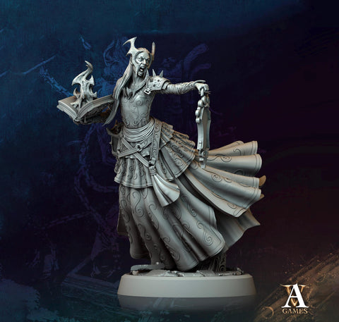 Hag, Witch, Sorcerer, Warlock, Undead, Necromancer | 28mm,32mm,54mm,75mm,100mm Scales| Dungeons and Dragons | Pathfinder | Archvillain Games