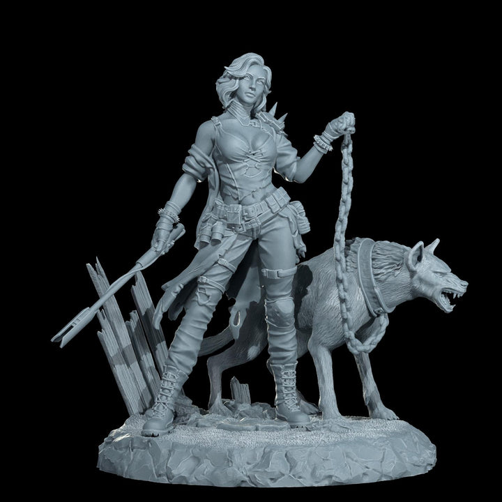 Female Sci-Fi Warrior Soldier, PC NPC Unpainted Resin Miniature | NSFW Topless &amp; Nude versions | 28mm, 32mm,54mm, 75mm, 100mm Scales |DnD 5e