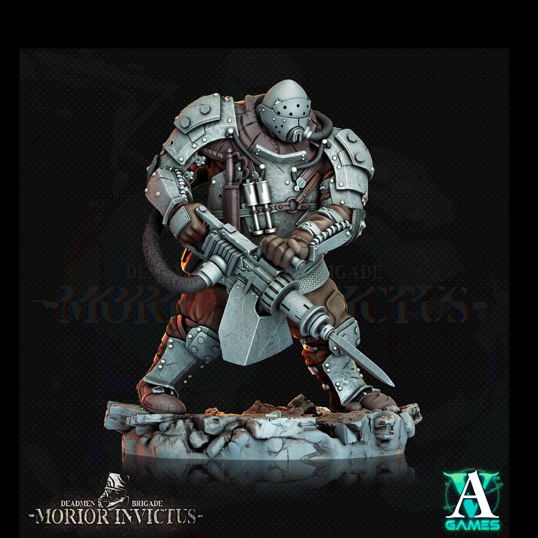 Sci-Fi Miniature Army Veterans | Base sizes: 25mm.32mm,40mm,65mm,80mm (see description) | Resin Mini | Morior Iron Guard | Archvillain Games
