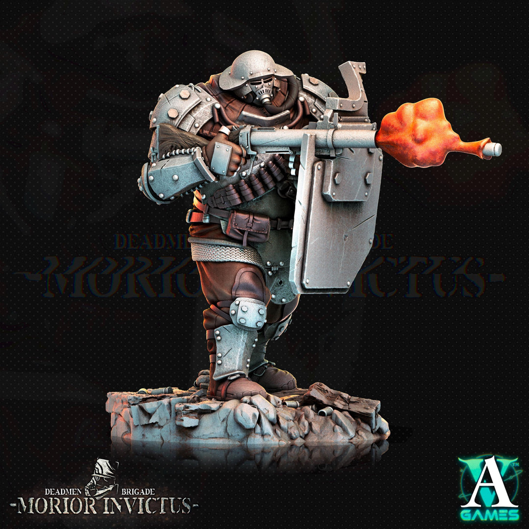 Sci-Fi Miniature Army Veterans | Base sizes: 25mm.32mm,40mm,65mm,80mm (see description) | Resin Mini | Morior Iron Guard | Archvillain Games