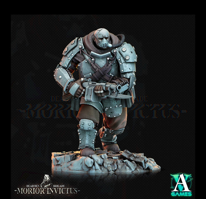 Sci-Fi Miniature Army Veterans | Base sizes: 25mm.32mm,40mm,65mm,80mm (see description) | Resin Mini | Morior Iron Guard | Archvillain Games