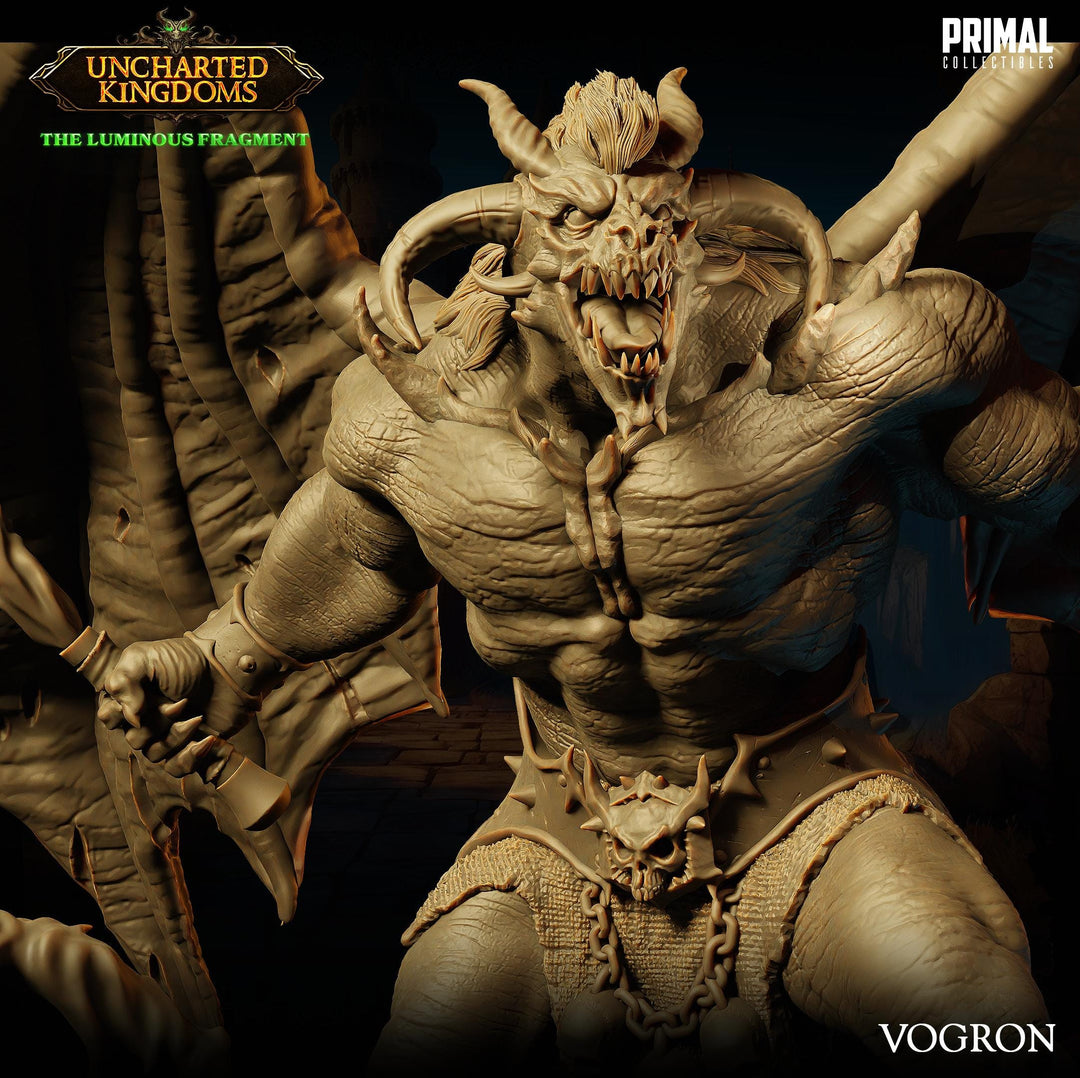Huge Fiend Balor, Greater Demon (4 sizes ) Mini | 28/32mm Scales 40mm, 50mm, 65mm, 75mm BASE Sizes | D&amp;D 5e Nine Hells Dungeons and Dragons