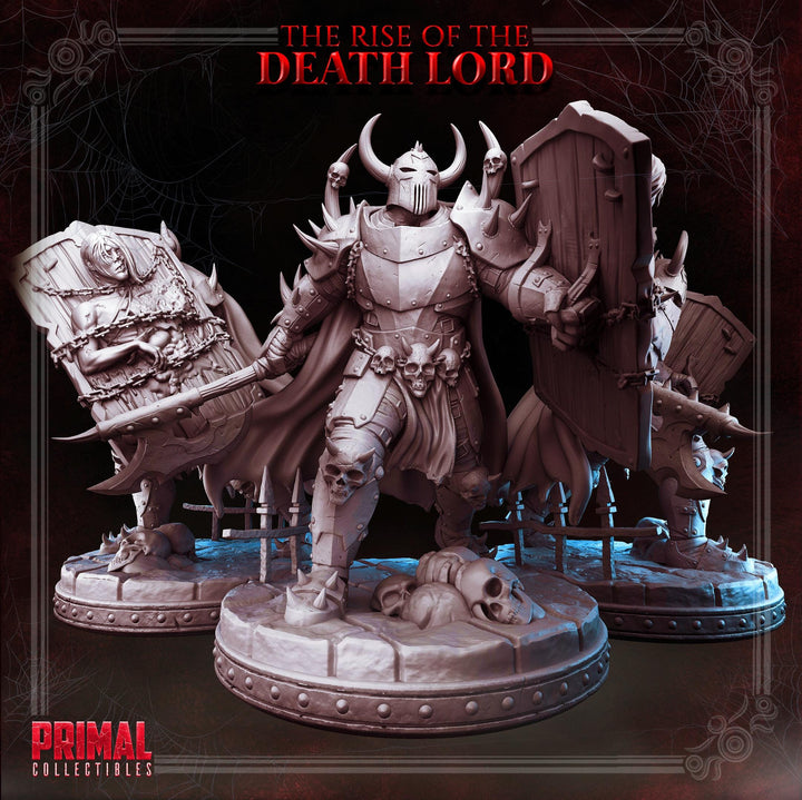 Death Knight, Oathbreaker Paladin Axe and Cadaver Shield PC NPC | 28mm,32mm,54mm, 75mm, 100mm Scales| Dungeons &amp; Dragons| Pathfinder |