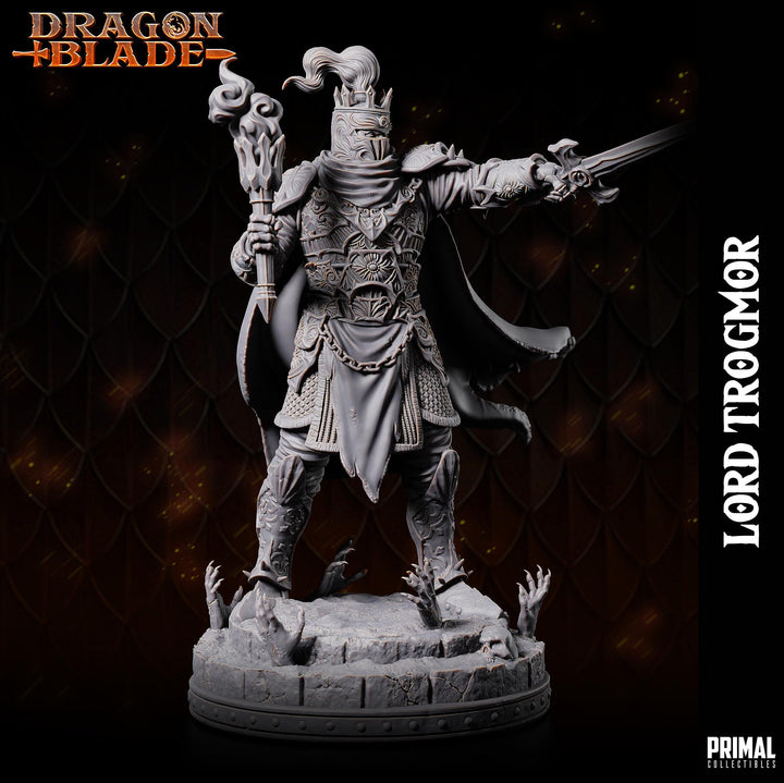 Death Knight, Oathbreaker Paladin Sword PC NPC | 28mm,32mm,54mm, 75mm, 100mm Scales| Dungeons &amp; Dragons| Pathfinder |