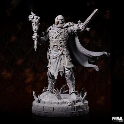 Death Knight, Oathbreaker Paladin Sword PC NPC | 28mm,32mm,54mm, 75mm, 100mm Scales| Dungeons & Dragons| Pathfinder |