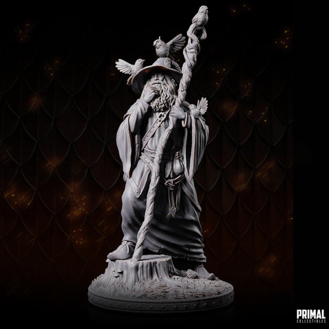 Human Male Wizard, Sorcerer, Warlock PC NPC Miniature | 28mm,32mm,54mm,75mm,100mm Scales | Dungeons and Dragons | Pathfinder | Battle Wizard