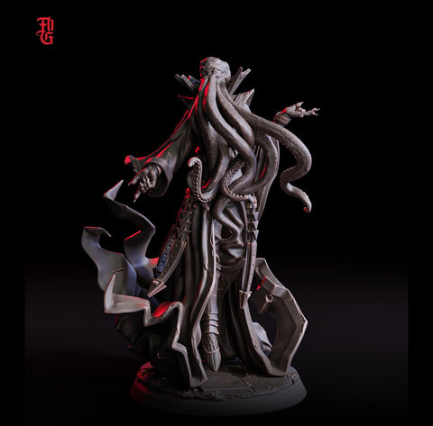 Mind Flayer, Illithid Overseer mini | 28mm,32mm,54mm,75mm,100mm Scales | Dungeons & Dragons | Pathfinder DnD 5e | Mindflayers | Mindflayer