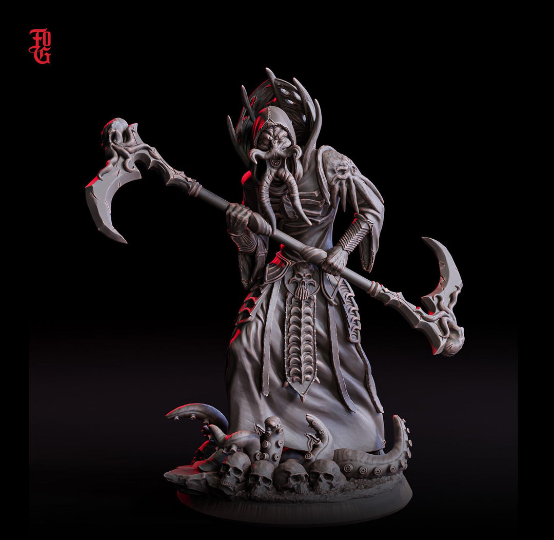 Mind Flayer, Illithid Overseer mini | 28mm,32mm,54mm,75mm,100mm Scales | Dungeons & Dragons | Pathfinder DnD 5e | Mindflayers | Mindflayer