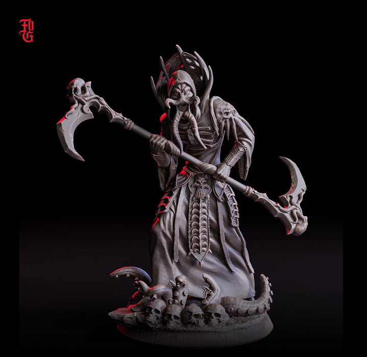 Mind Flayer, Illithid Overseer mini | 28mm,32mm,54mm,75mm,100mm Scales | Dungeons &amp; Dragons | Pathfinder DnD 5e | Mindflayers | Mindflayer