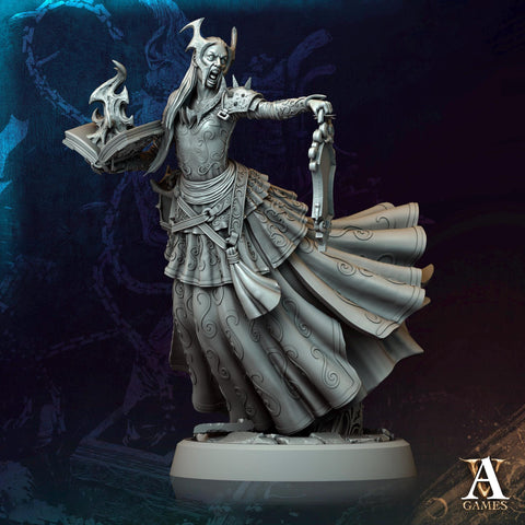 Hag, Witch, Sorcerer, Warlock, Undead, Necromancer | 28mm,32mm,54mm,75mm,100mm Scales| Dungeons and Dragons | Pathfinder | Archvillain Games