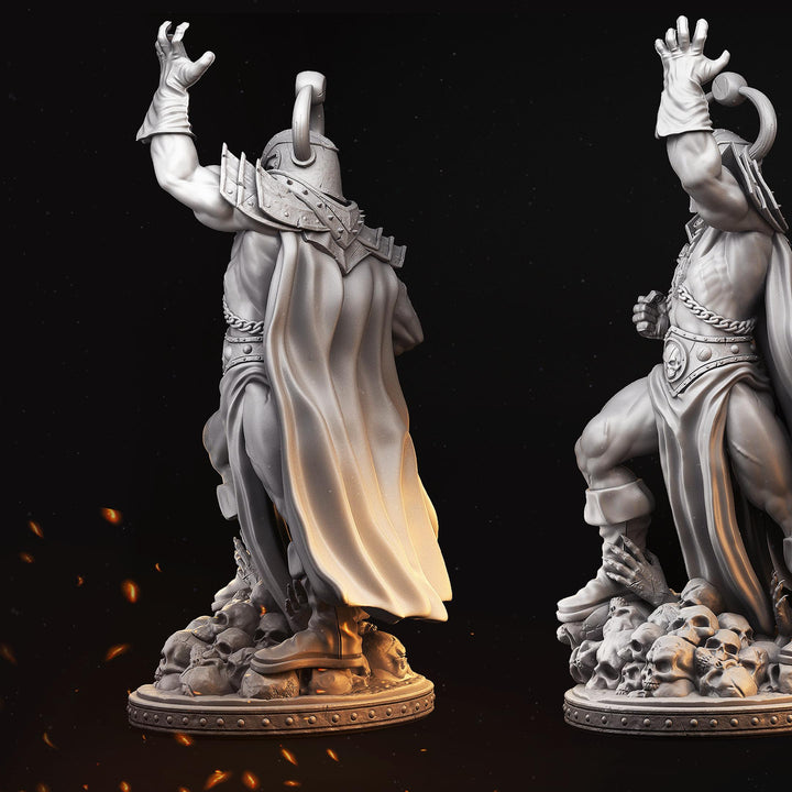 Warlock, Sorcerer, Wizard Undead Lich PC NPC Miniature | 28mm,32mm,54mm,75mm,100mm Scales | Dungeons &amp; Dragons | Pathfinder | Battle Wizard