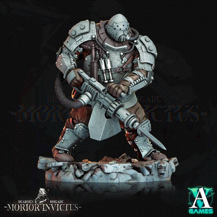 Sci-Fi Miniature Army Veterans | Base sizes: 25mm.32mm,40mm,65mm,80mm (see description) | Resin Mini | Morior Iron Guard | Archvillain Games