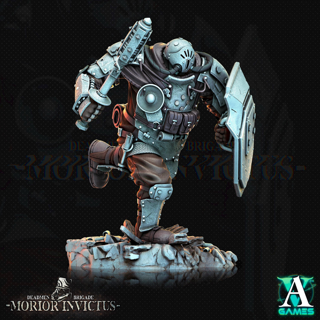 Sci-Fi Miniature Army Veterans | Base sizes: 25mm.32mm,40mm,65mm,80mm (see description) | Resin Mini | Morior Iron Guard | Archvillain Games