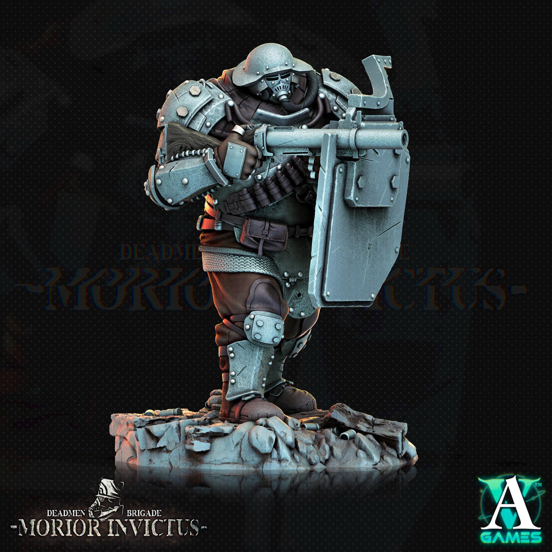 Sci-Fi Miniature Army Veterans | Base sizes: 25mm.32mm,40mm,65mm,80mm (see description) | Resin Mini | Morior Iron Guard | Archvillain Games