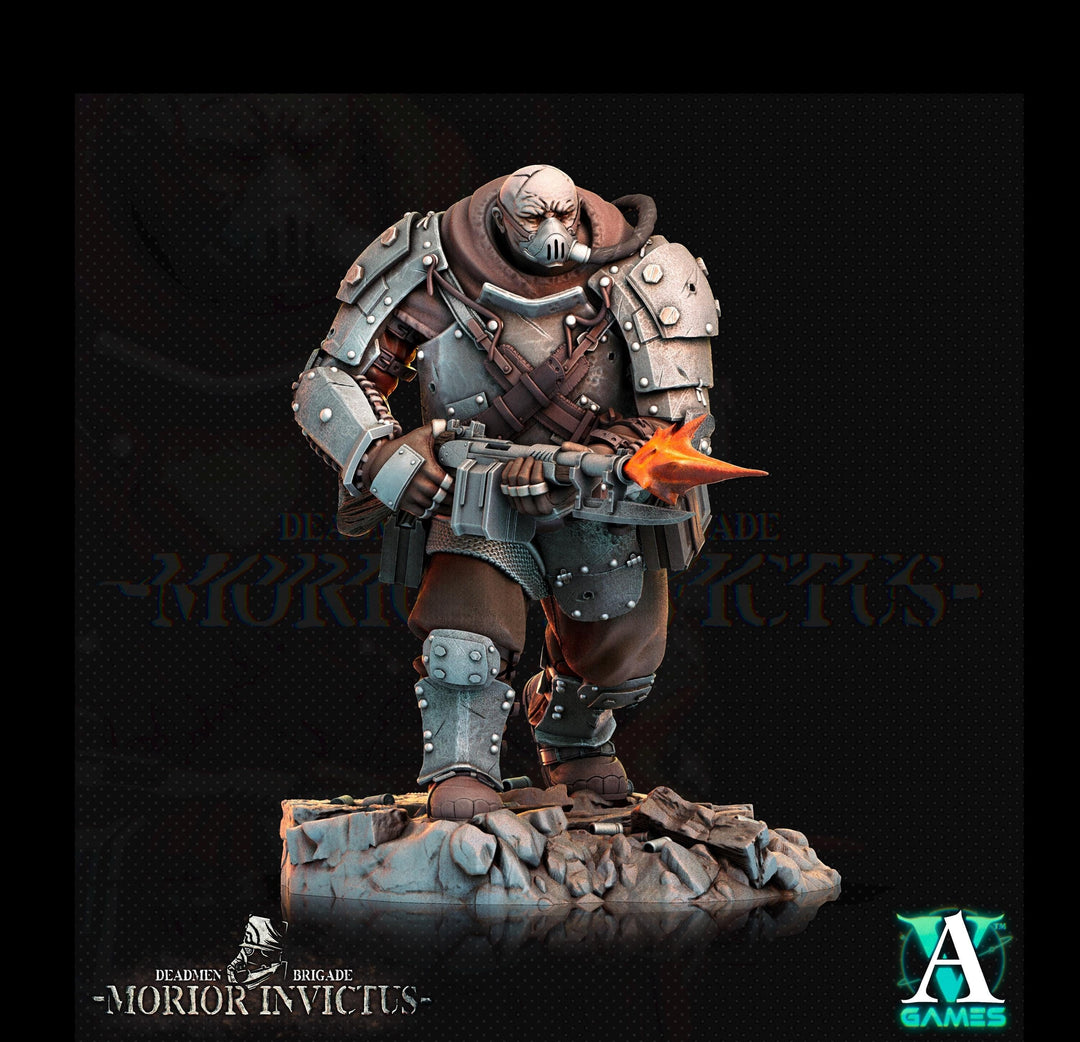 Sci-Fi Miniature Army Veterans | Base sizes: 25mm.32mm,40mm,65mm,80mm (see description) | Resin Mini | Morior Iron Guard | Archvillain Games