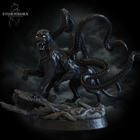 Displacer Beast, Phase Panther | Scales 28mm,32mm,54mm, 75mm | Megaboss | Dungeons and Dragons | Pathfinder |