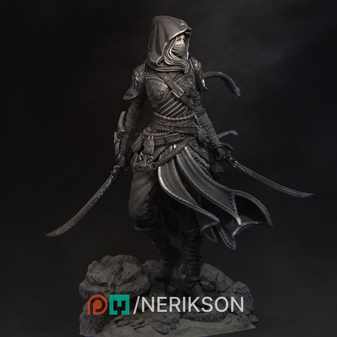 Human Female Rogue, Assassin, also No Mask PC / NPC DnD, Unpainted | 28mm,32mm,54mm,75mm,100mm,140mm |Dungeons & Dragons Pathfinder|NERIKSON