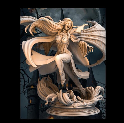 Female Vampire Lord Strahd NPC Miniature NSFW Topless versions | 28mm,32mm,54mm,75mm,100mm Scales | Dungeons & Dragons DnD 5e