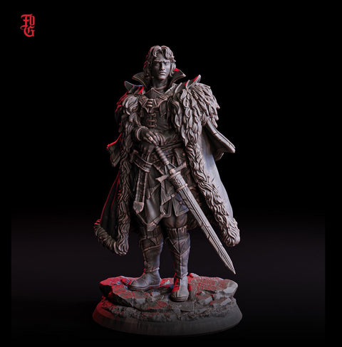 Ranger, Fighter Eldritch Knight PC / NPC | 28mm, 32mm,54mm75mm,100mm Scales | Mini -D&D 5e Pathfinder Figurine | Flesh of Gods