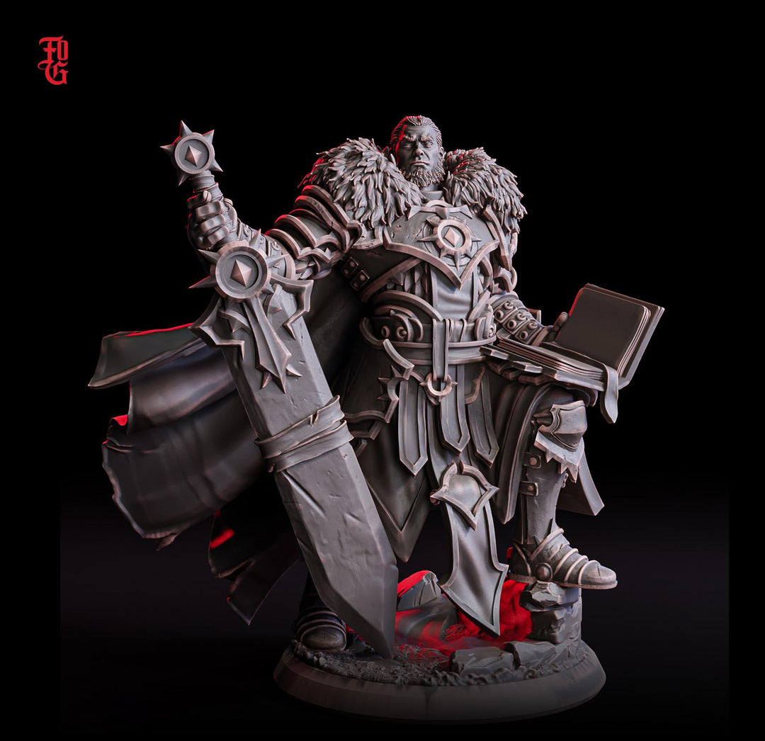 Paladin,Fighter Battlemaster, Ranger PC / NPC | 28mm, 32mm,54mm75mm,100mm Scales | Mini -D&D 5e Pathfinder Figurine | Flesh of Gods