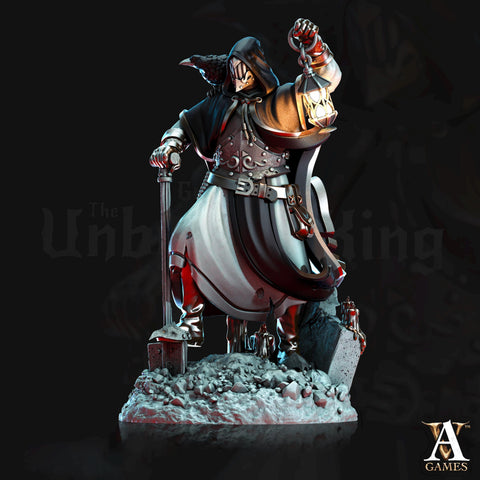 Human Fighter, Eldritch Knight, Hexblade Warlock, Witch Hunter, Monster Slayer Ranger | 28mm,32mm,54mm,75mm,100mm Scale | Figure mini D&D 5e