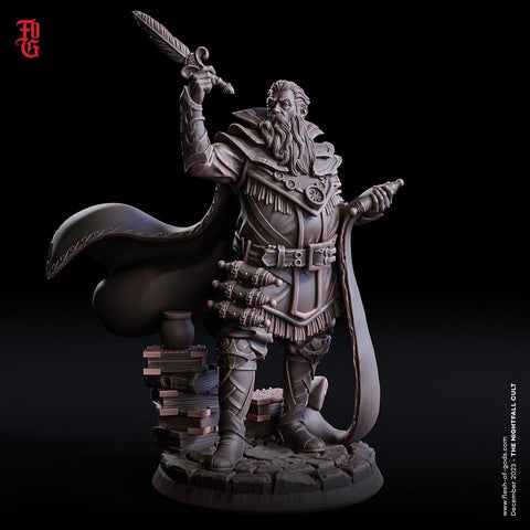 Wizard, Warlock, Sorcerer, Cleric | 28mm,32mm,54mm,75mm,100mm Scale | Player Character Mini Minis D&D 5e Pathfinder Figurine | Flesh of Gods