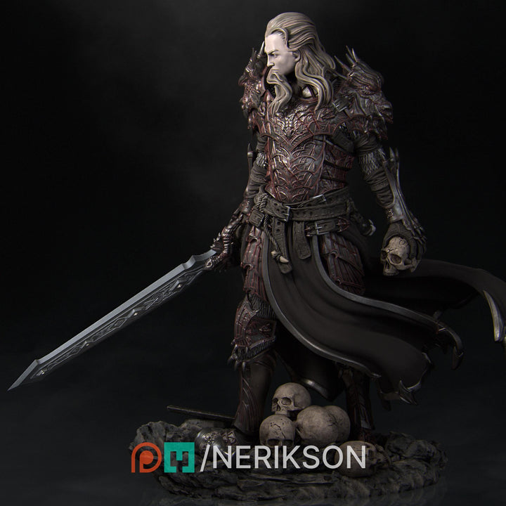 Fighter, Paladin, Oathbreaker PC / NPC Unpainted Miniature | 6 Sizes/Scales Exclusive | Dungeons &amp; Dragons | NERIKSON