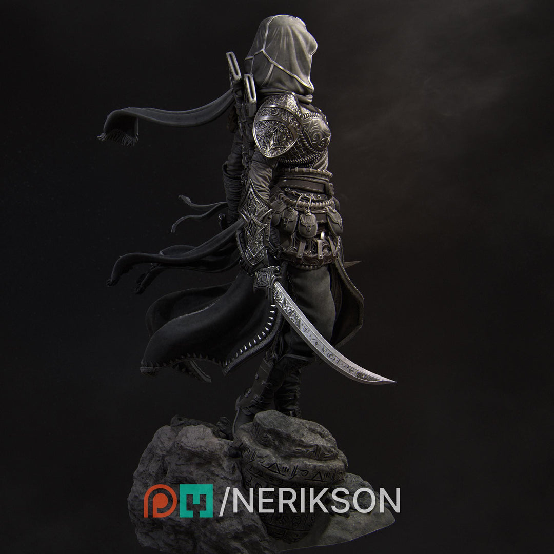 Human Female Rogue, Assassin, also No Mask PC / NPC DnD, Unpainted | 28mm,32mm,54mm,75mm,100mm,140mm |Dungeons &amp; Dragons Pathfinder|NERIKSON