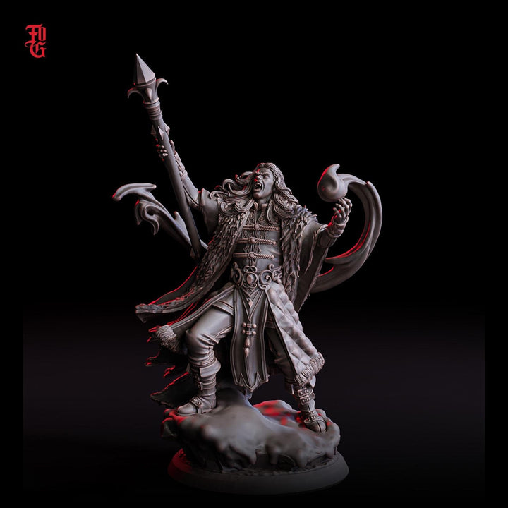Vampire Knight Strahd in Armor | 28mm, 32mm,54mm, 75mm,100mm Scale | Undead Dungeons &amp; Dragons 5e Miniatures | Pathfinder |Figurine DnD Mini