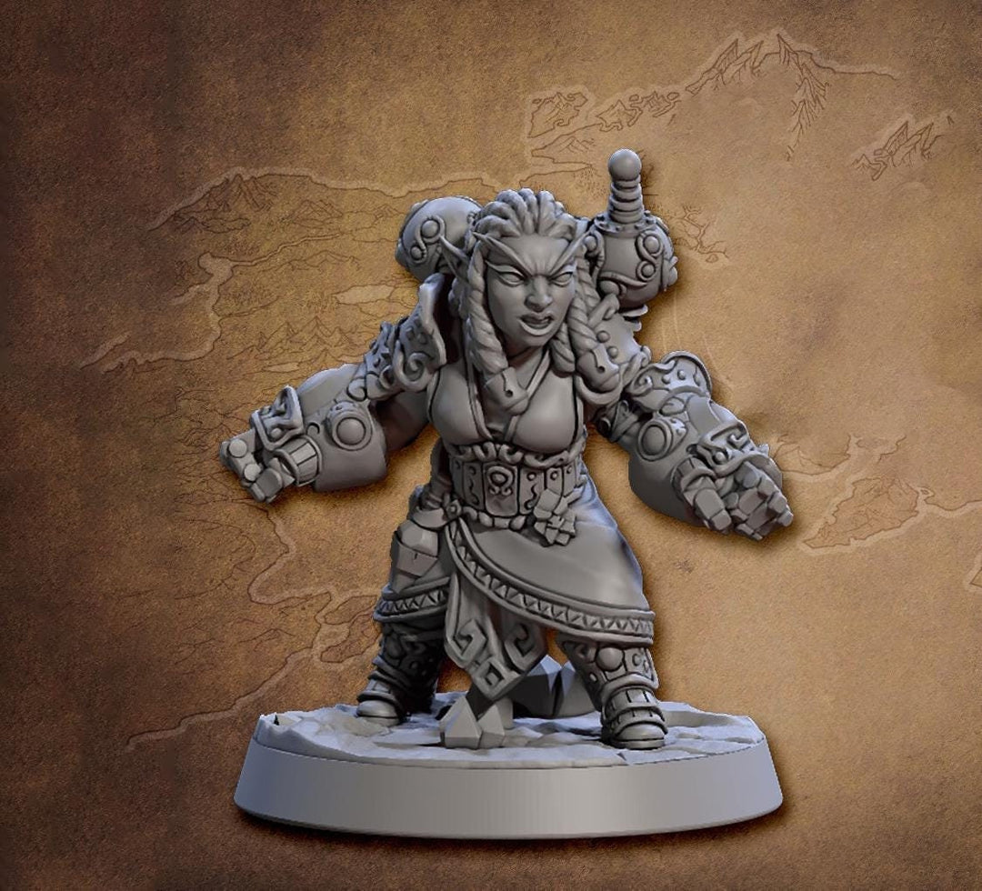 Halfling Gnome Artificer PC NPC DnD 5e | Resin Miniature | Dungeons &amp; Dragons | 28mm,32mm.54mm,75mm Scales | Pathfinder |Artisan Guild