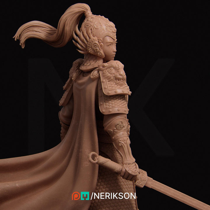 Human Female Fighter Battlemaster,Paladin, also Helmet PC / NPC Unpainted D&amp;D 5e | 28mm,32mm,54mm,75mm,100mm,140mm | Pathfinder|NERIKSON
