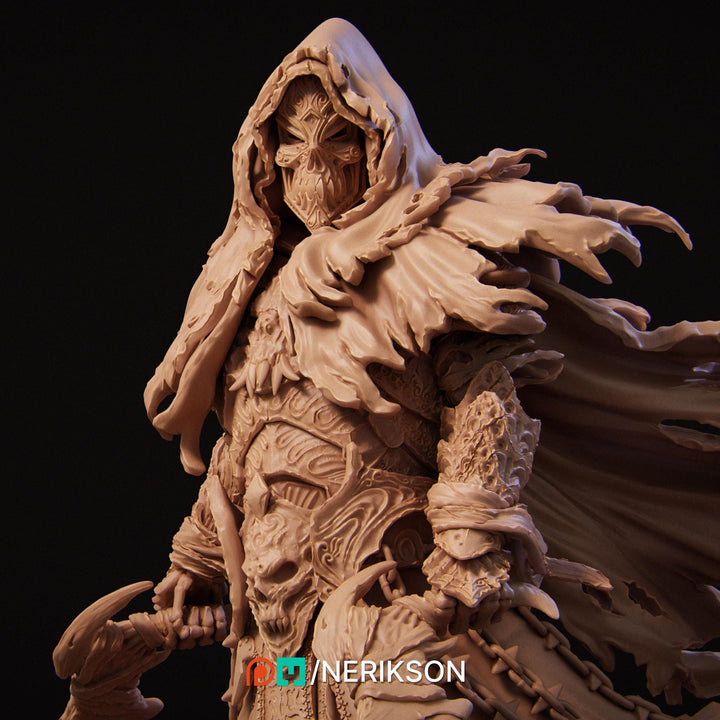 Wraith Incorporeal Undead Lich Monster Unpainted Miniature | 28mm, 32mm, 54mm,75mm, 100mm Scales | Dungeons &amp; Dragons Pathfinder | NERIKSON