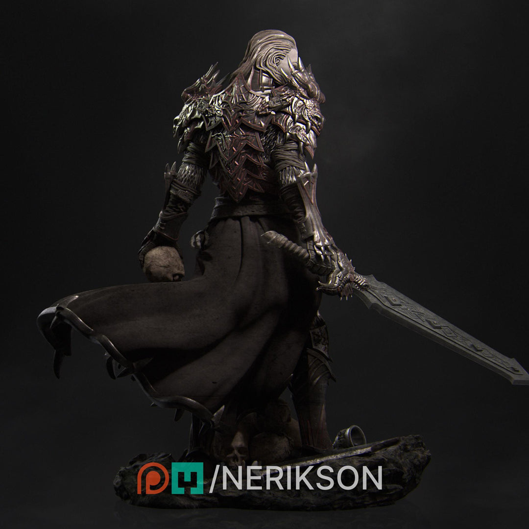 Fighter, Paladin, Oathbreaker PC / NPC Unpainted Miniature | 6 Sizes/Scales Exclusive | Dungeons &amp; Dragons | NERIKSON