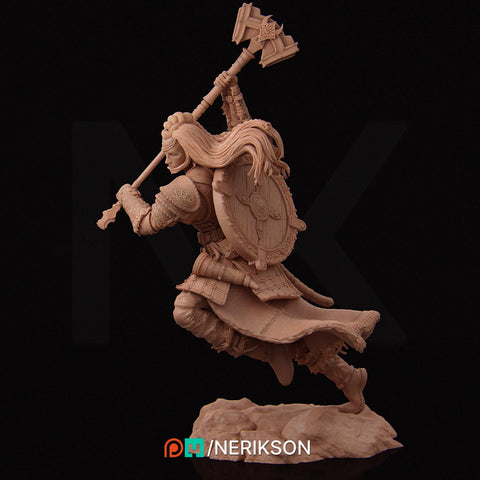 Female Fighter, Ranger, Cleric also w/ Helm PC/ NPC DnD, Unpainted | 28mm,32mm,54mm,75mm,100mm,140mm |Dungeons & Dragons Pathfinder|NERIKSON