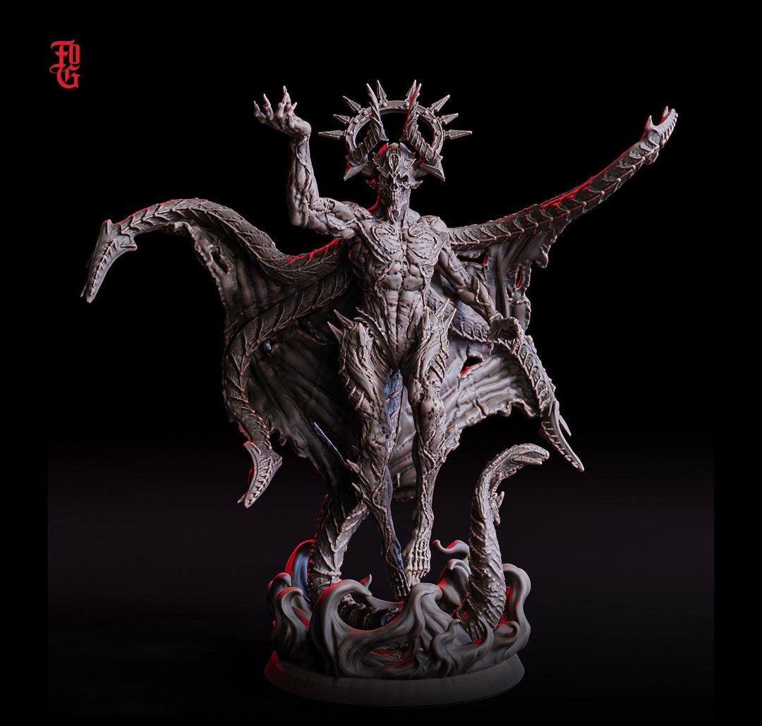 Demon, Devil, Lich, Fiend, Undead | 28mm,32mm,54mm,75mm,100mm Scale Resin Miniature | Dungeons and Dragons D&amp;D 5e Pathfinder | Flesh of Gods