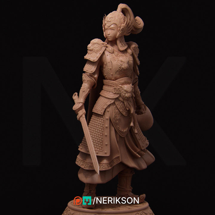Human Female Fighter Battlemaster,Paladin, also Helmet PC / NPC Unpainted D&amp;D 5e | 28mm,32mm,54mm,75mm,100mm,140mm | Pathfinder|NERIKSON
