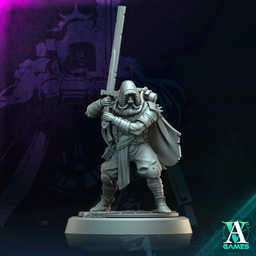Sci-Fi Miniature Soldier Army Veteran | 28mm,32mm, 54mm, 75mm,100mm Scales | Resin Mini | Morior Shocktrooper TPG | Archvillain Games