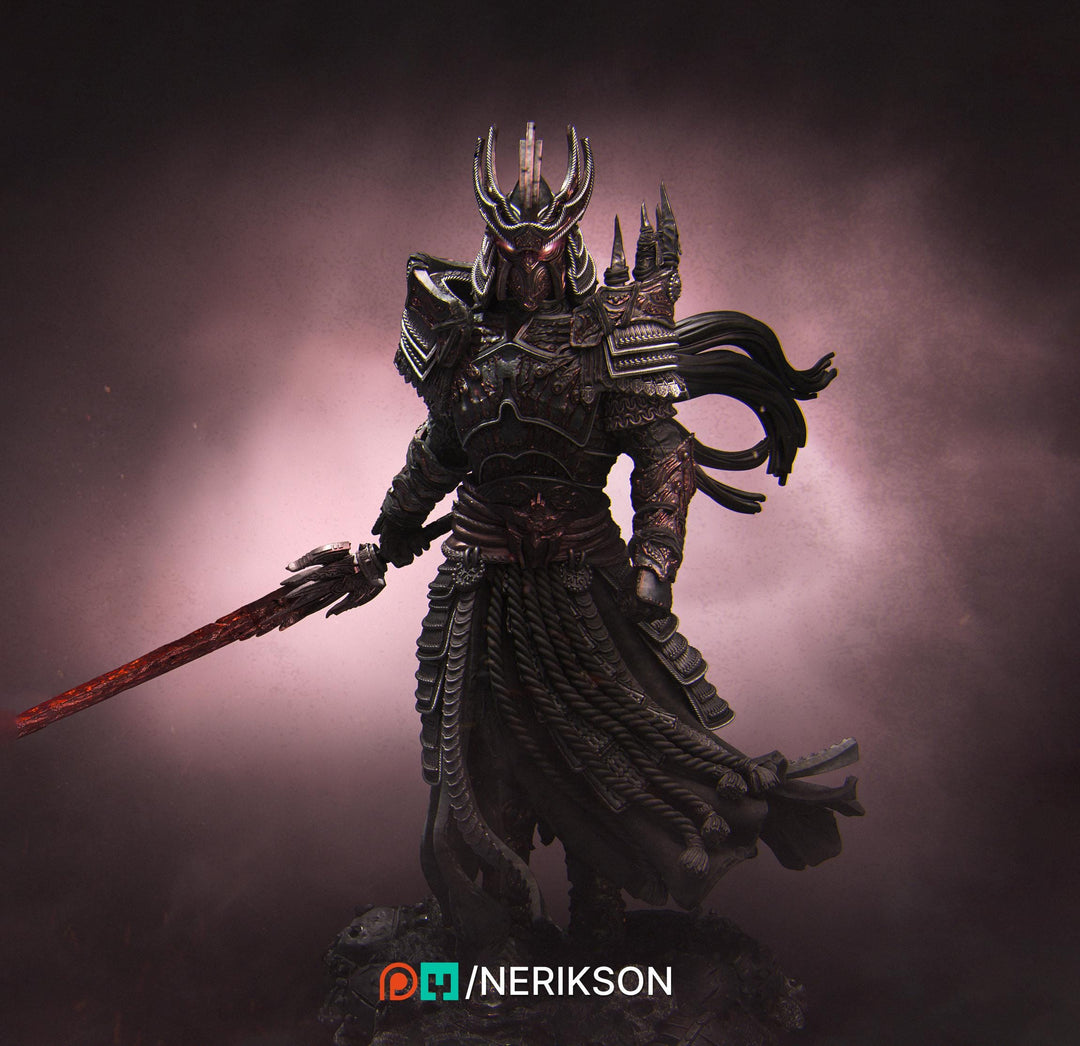 Death Knight Undead Lich Monster Unpainted Miniature | 28mm, 32mm, 54mm,75mm, 100mm Scales | Dungeons & Dragons Pathfinder | NERIKSON