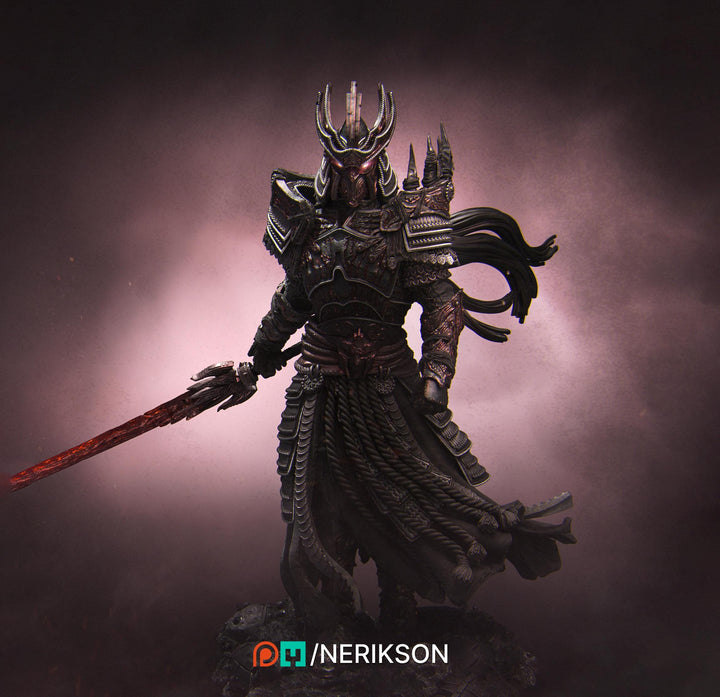 Death Knight Undead Lich Monster Unpainted Miniature | 28mm, 32mm, 54mm,75mm, 100mm Scales | Dungeons &amp; Dragons Pathfinder | NERIKSON
