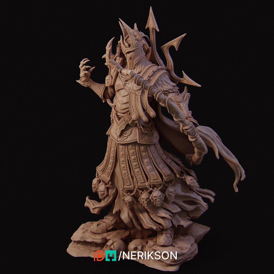 Death Knight Sharpshooter Undead Monster Unpainted Miniature | 28mm,32mm,54mm,75mm, 100mm, 140mm Scales | D&amp;D 5E Pathfinder | NERIKSON