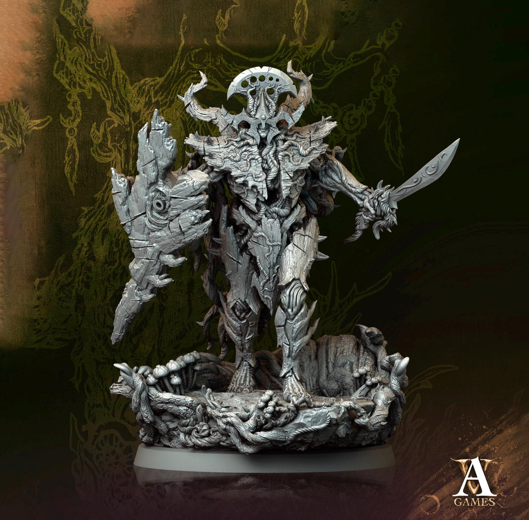 Sylvan Fey Forest Guard (5 sizes) Unpainted Miniature | 28mm,32mm, 54mm,75mm,100 Scales | Dungeons & Dragons |Pathfinder | Archvillain games
