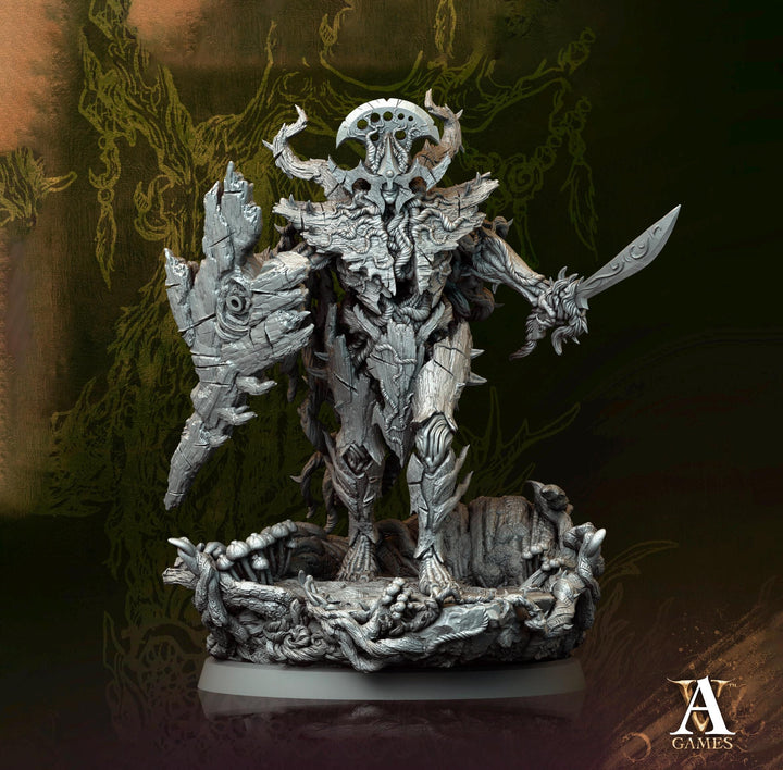 Sylvan Fey Forest Guard (5 sizes) Unpainted Miniature | 28mm,32mm, 54mm,75mm,100 Scales | Dungeons &amp; Dragons |Pathfinder | Archvillain games