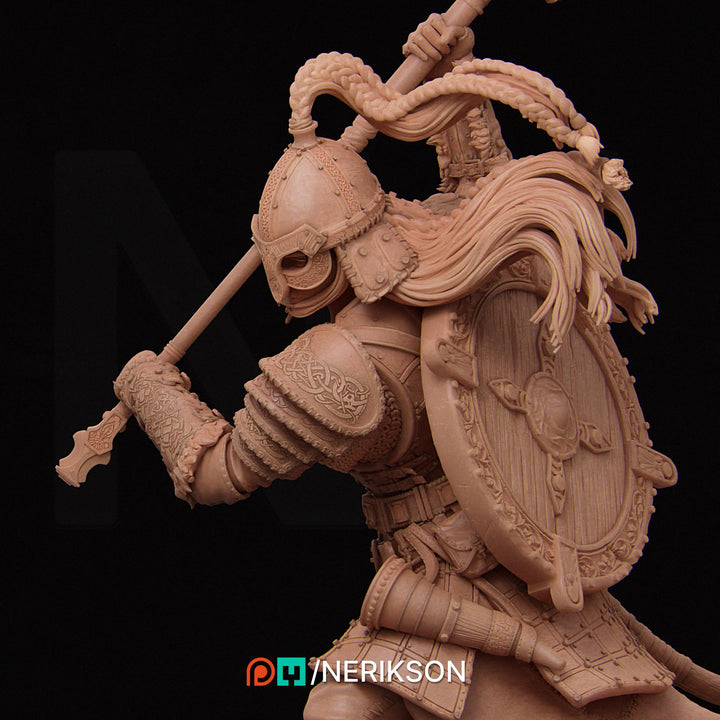 Female Fighter, Ranger, Cleric also w/ Helm PC/ NPC DnD, Unpainted | 28mm,32mm,54mm,75mm,100mm,140mm |Dungeons &amp; Dragons Pathfinder|NERIKSON
