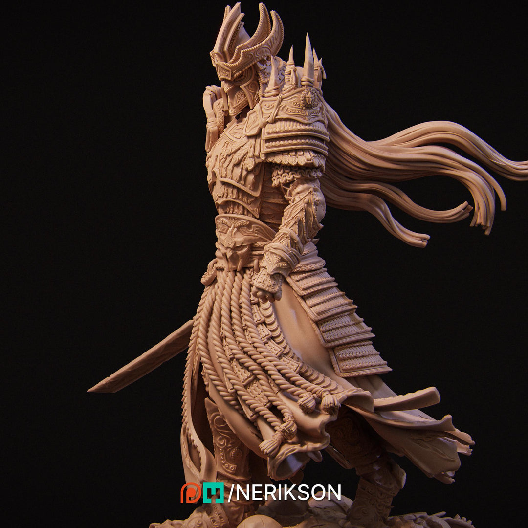 Death Knight Undead Lich Monster Unpainted Miniature | 28mm, 32mm, 54mm,75mm, 100mm Scales | Dungeons &amp; Dragons Pathfinder | NERIKSON